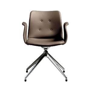 Krzesło do jadalni Bent Hansen Primum 4-Star, polerowana stal/Zenso 3 292