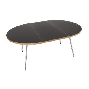Stół jadalny Bent Hansen Primum , Czarny, linoleum/ Metal nierdzewny