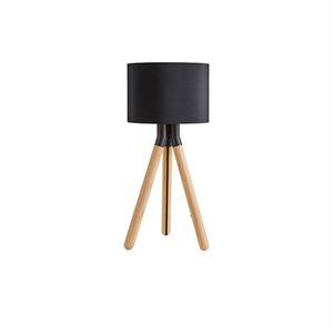 Darø Paso Wood 25 T1 Bordlampe Eg-Sort/Sort
