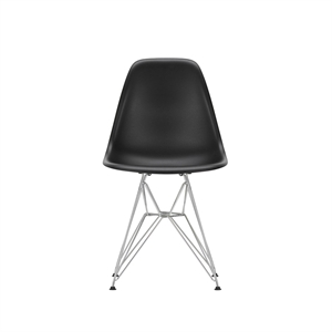 Plastikowe Krzesło do Jadalni Vitra Eames DSR Głęboka Czarny/ Chrom