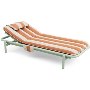 Fatboy Sunbun Daybed Mist Green/Stripe Pomarańczowy
