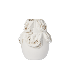 Ferm Living Drisca Vase H23 Złamana Biel