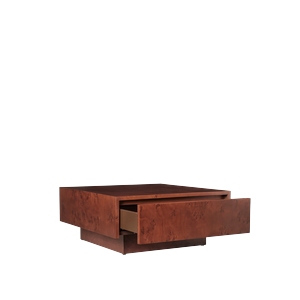 Stolik Kawowy Ferm Living Burl Storage z Ciemnobejcowanego Drewna Burl