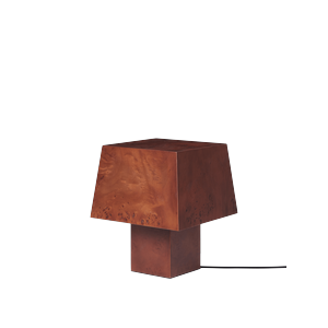 Lampa stołowa Ferm Living Burl z ciemnobejcowanego drewna Burl