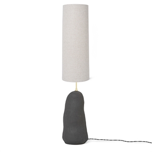 Ferm Living Hebe Lampa Stojąca Czarny M. Biały Klosz