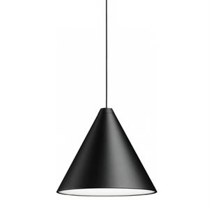 Flos String Light Lampa Wisząca Cone Czarny 12-metrowy Kabel + Rozeta