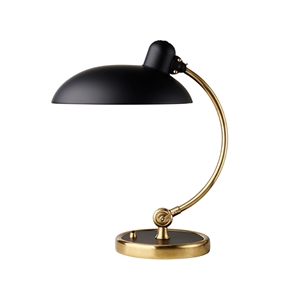 Fritz Hansen Kaiser Idell 6631 Luksusowa Lampa Stolowa Czarna Matowa i Mosiezna - Edycja Specjalna