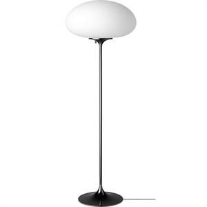 GUBI Stemlite Lampa Stojąca Mała Czarna Chrom