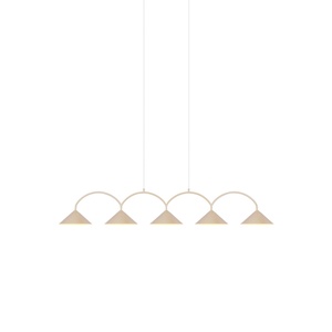 Lampa wisząca Globen Lighting Curve 5 w Lampa wisząca Beżowy
