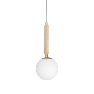 Globen Lighting Torrano 15 Lampa wisząca Beżowy Trawertyn