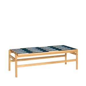 Stolik Kawowy Hübsch Motif Czarny/ Naturalny/Biały