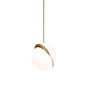 Lee Broom Mini Crescent Light Lampa Wisząca Opal/Mosiężny