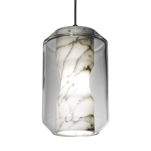 Lee Broom Chamber Light Lampa Wisząca Duży Carrara Marmur/Kryształowy