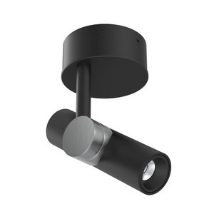 Kinkiet Linea Light Goose Ø14 Czarny/ Szczotkowany Nikiel