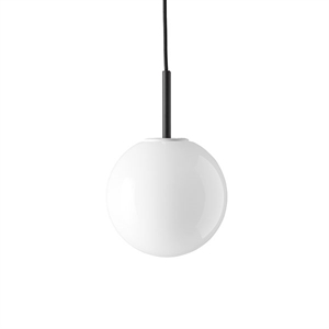 MENU TR Lampa wisząca Czarna Błyszczące szkło opalowe