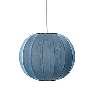 Made By Hand Knit-Wit Round Lampa Wiszaca Niebieski Kamien Ø45