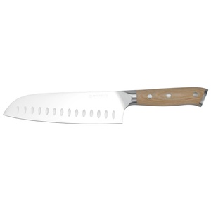 Mareld Europejski Nóż Santoku 18 cm Jasne Drewno