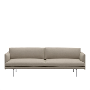 Sofa 3-osobowa Muuto Outline Ecriture 240/ Aluminiowy