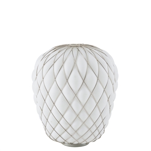 FontanaArte Pinecone Lampa stołowa Duży Chrom/ Biały