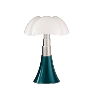 Martinelli Luce Pipistrello Medium 1965 Lampa Stołowa Niebiesko-zielona