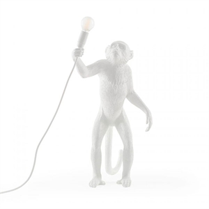 Seletti Monkey Stojąca Lampa Stołowa Biała