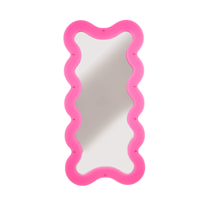 Wysokie Lustro Seletti Supercurve w Różowy