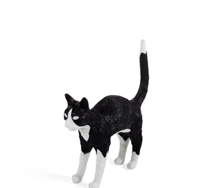 Seletti Jobby The Cat Lampa Stołowa Czarna/ Biała