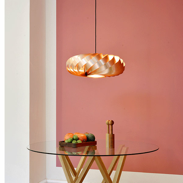 Tom Rossau TR5 Copper hanging over the dining table