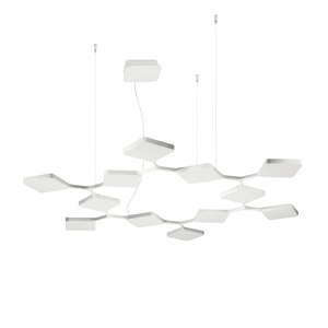 Lampa Wisząca Stilnovo Quad Circle w Biały