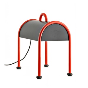 Lampa Stołowa Stilnovo Valigia w Czerwony/ Czarny
