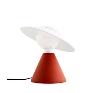 Lampa Stołowa Stilnovo Fante Czerwony