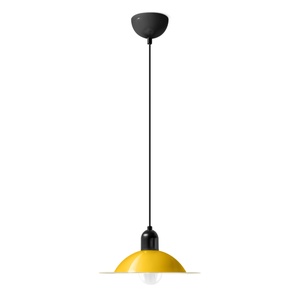 Stilnovo Lampiatta Lampa Wisząca Mały Biały/ Żółty