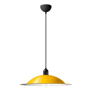 Stilnovo Lampiatta Lampa Wisząca Duży Biały/ Żółty