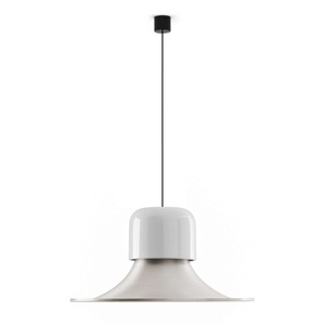 Lampa Wisząca Stilnovo Campana w Kolorze Błyszczącego Szarego/ Aluminiowy