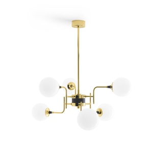 Lampa Wisząca Stilnovo Galassia 6 Złoty/ Biały
