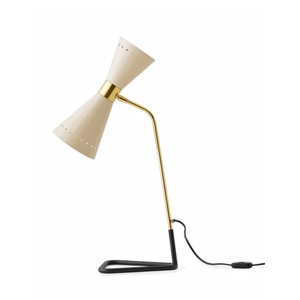 Lampa Stołowa Stilnovo Megafono 2 Złota/Kości Słoniowej