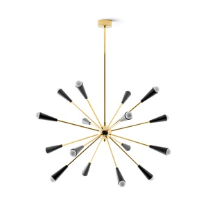 Lampa Wisząca Stilnovo Sputnik 16 Złoty/ Czarny