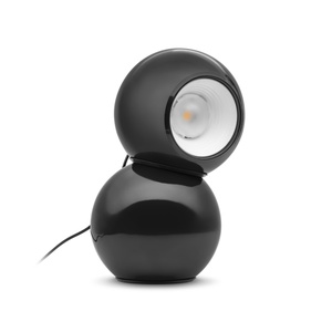Lampa stołowa Stilnovo Gravitino w kolorze czarnym, błyszczącym