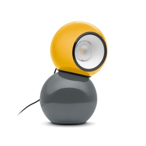Lampa stołowa Stilnovo Gravitino Szary- Żółty