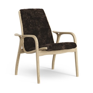 Fotel laminowany Swedese Fornir dębowy/Espresso/Skóra owcza