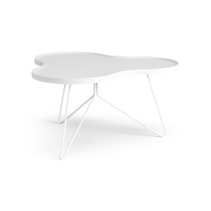 Stolik kawowy Swedese Flower Mono 90x84 Biały