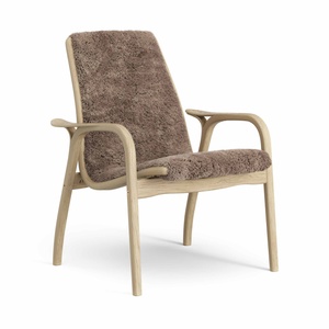 Fotel laminowany Swedese Fornir dębowy/Sahara/Skóra owcza