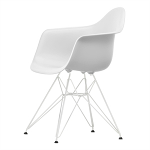 Plastikowe krzesło do jadalni Vitra Eames DAR RE Cotton White/ Biały