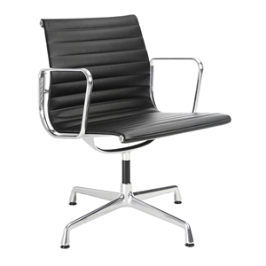 Krzesło Biurowe Vitra Aluminiowy EA 108 z Obrotem Czarny/ Corm