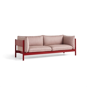 Sofa 3-osobowa HAY Arbour, buk Czerwony /wełna regenerowana 648