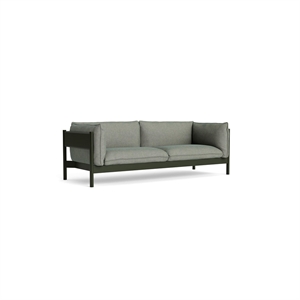 Sofa 3-osobowa HAY Arbour Butelkowa zieleń buk/Atlas 931