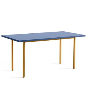 Dwukolorowy Stół do Jadalni HAY L160 Ochra/niebieski