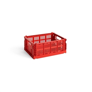 Skrzynia do przechowywania HAY Colour Crate, średnia , Czerwony