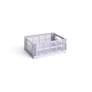 Skrzynia do Przechowywania HAY Colour Crate Medium Lavender