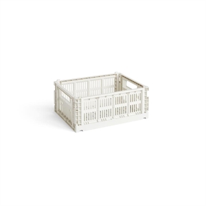 Skrzynia do Przechowywania HAY Colour Crate Medium w Kolorze Złamanej Bieli